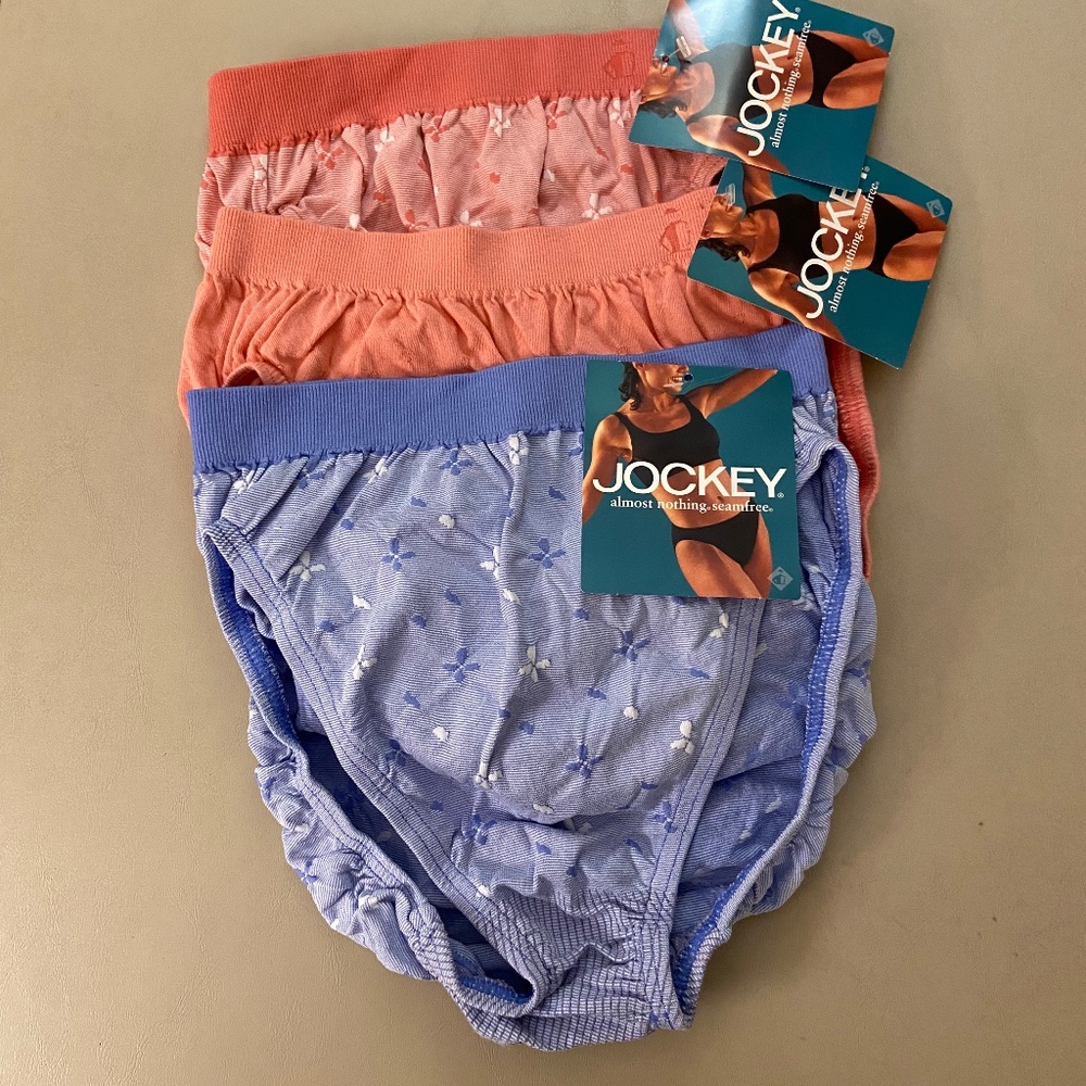 Jockey French Cut Underwear; Three Pair; “Almost Nothing Seamfree;” Size 5